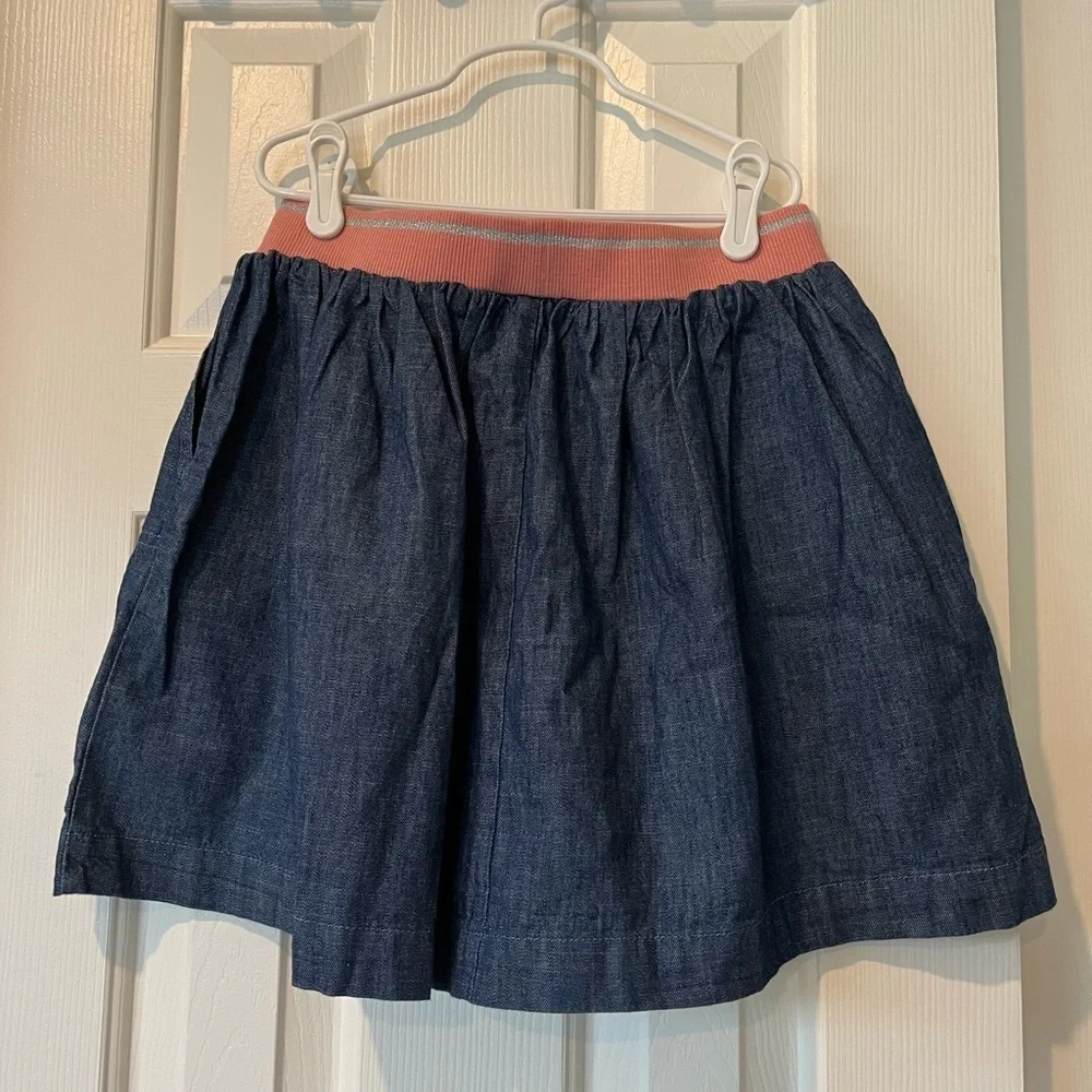 Gymboree size L (10-12) denim skirt with elastic band, NWT
